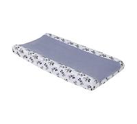 Disney Mickey Mouse - Housse de matelas à langer Mickey super douce Bleu clair, noir, blanc