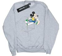 Disney - "Mickey Mouse Hurdles" Sweat-shirt pour femme BI8824 (XXL) (Gris chiné)