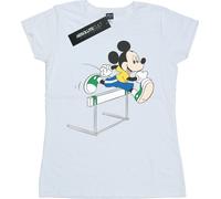 Disney - "Mickey Mouse Hurdles" T-shirt pour femme BI31283 (M) (Blanc)