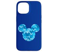 Disney Mickey Mouse Icon Blue Camo Camouflage Pattern Coque pour iPhone 15
