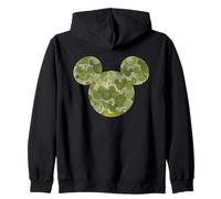 Disney Mickey Mouse Icon Green Camo Camouflage Pattern Sweat à Capuche