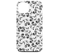Disney Mickey Mouse Impression croquis noir et blanc Coque pour iPhone 13