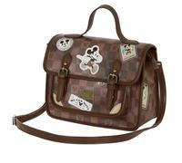 Disney Mickey Mouse Journey-Sac à Bandoulière-Sac à Dos Satchel, Brun, 27 x 20 cm