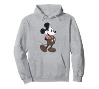 Disney Mickey Mouse Lederhosen Oktoberfest Costume Sweat à Capuche, Unisexe pour adultes, Gris Chiné, M