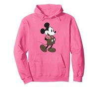 Disney Mickey Mouse Lederhosen Oktoberfest Costume Sweat à Capuche, Unisexe pour adultes, Rose vif, M