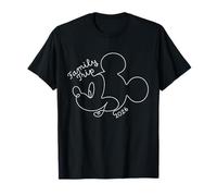 Disney Mickey Mouse Line Drawing Family Trip Vacation 2026 T-Shirt