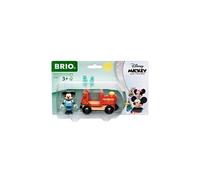 BRIO - 32282 - Mickey Mouse & Locomotive/Disney - Mickey and Friends - sans Pile - Figurine Incluse - pour Circuit de Train en Bois - Jouet pour garçons et Filles dès 3 Ans