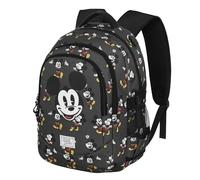 Disney Mickey Mouse Looks-Sac à Dos Running Plus, Noir, 34 x 46 cm, Capacité 32 L