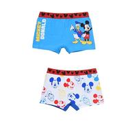 Disney Mickey Mouse Lot de 2 boxeurs, coton, Mickey Mouse et Donald Duck, multicolore, 3-4 ans