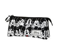 Disney Mickey Mouse Mess-Trousse Triple FAN, Noir