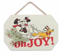 Disney Mickey Mouse Minnie et Pluto Oh Joy Hanging Wood Wall Decor - Vintage Mickey Mouse Christmas Decoration For Home