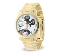 Disney Mickey Mouse Montre à Quartz analogique pour Adulte, doré, Montre de Sport Classique