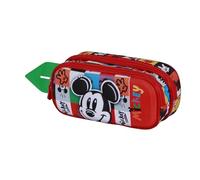 Disney Mickey Mouse Mood-Trousse 3D Double, Multicolore, 22 x 10 cm