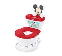 Disney Mickey Mouse My Size Pot 2 en 1 de Bright Starts avec sons réalistes de chasse d'eau, acclamations et musique, autocollants personnalisables, rouge