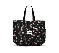 Disney Mickey Mouse Nature-Sac de Courses Shopping Horizontal, Noir