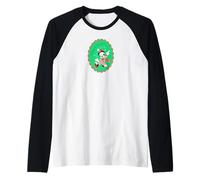Disney Mickey Mouse Oh Boy It's Christmas Holiday Sticker Manche Raglan