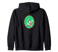 Disney Mickey Mouse Oh Boy It's Christmas Holiday Sticker Sweat à Capuche
