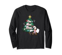 Disney Mickey Mouse One More Sleep Until Christmas Holiday Manche Longue
