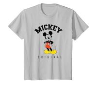 Disney Mickey Mouse Original Hello T-Shirt, Enfant, Argent, 3 ans