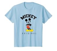Disney Mickey Mouse Original Hello T-Shirt, Enfant, Bleu Céleste, 8 ans