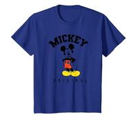 Disney Mickey Mouse Original Hello T-Shirt, Enfant, Bleu Royal, 4 ans
