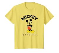 Disney Mickey Mouse Original Hello T-Shirt, Enfant, Citron, 12 ans