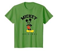Disney Mickey Mouse Original Hello T-Shirt, Enfant, Herbe, 6 ans