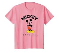 Disney Mickey Mouse Original Hello T-Shirt, Enfant, Rose, 12 ans