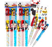 Disney Mickey Mouse Pen Coffret cadeau Lot de 12 stylos bille Mickey pour garons et filles | Articles de fte Mickey