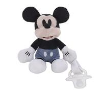 Disney Mickey Mouse Porte-tétine en peluche Blanc/bleu et noir