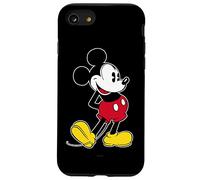 Disney Mickey Mouse Pose classique Noir Coque pour iPhone SE (2020) / 7 / 8
