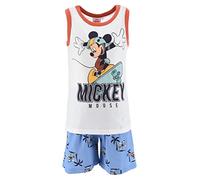 Disney Mickey Mouse, Pyjama Court Garçon (Blanc,4 Ans)
