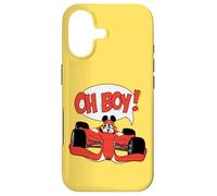 Disney Mickey Mouse Racing Team "Oh Boy!" Race Car Driver Coque pour iPhone 17