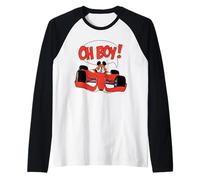 Disney Mickey Mouse Racing Team "Oh Boy!" Race Car Driver Manche Raglan