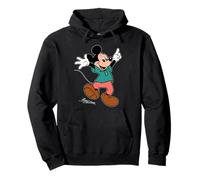 Disney Mickey Mouse Retro Character Hop Pose Trip Matching Sweat à Capuche