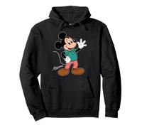Disney Mickey Mouse Retro Character Wave Pose Trip Matching Sweat à Capuche