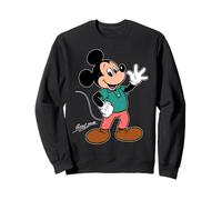 Disney Mickey Mouse Retro Character Wave Pose Trip Matching Sweatshirt