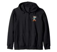 Disney Mickey Mouse Retro Pose Pocket Logo Sweat à Capuche