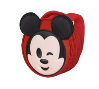Disney Mickey Mouse Send-Sac à Dos Emoji, Rouge, 22 x 22 cm, Capacité 4 L