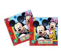 20 Serviettes en papier Mickey Mouse 33 x 33 cm - Multicolore