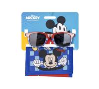 Disney Mickey Mouse Set pour enfants avec lunettes de soleil & porte-monnaie stylé & pratique