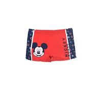 Disney Mickey Mouse Short de Bain Garçon, Maillot de Bain, Boxer de Bain pour Garçon, Conception Mickey Mouse Short de Bain, Taille 4 Ans, Rouge