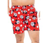 Disney Mickey Mouse Short de Bain Homme | Maillot de Bain Homme Piscine | Natation Shorts de Bain Homme Mickey Mouse | Rouge S