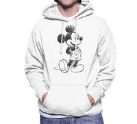 Disney Mickey Mouse Sketch Drawing Men's Hooded Sweatshirt