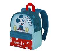 Disney Mickey Mouse Smile-Sac à dos Préscolaire Joy, Bleu, 22 x 27 cm, Capacité 5 L