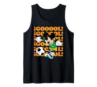 Disney Mickey Mouse Soccer "GOOOOL!" Green Team Sports Goal Débardeur