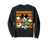 Disney Mickey Mouse Soccer "GOOOOL!" Green Team Sports Goal Sweatshirt