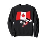 Disney Mickey Mouse Soccer Player Canada Flag Sports Team Sweatshirt