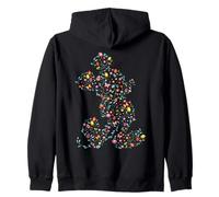 Disney Mickey Mouse Spring Flower Easter Egg Silhouette Pose Sweat à Capuche