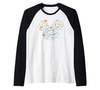 Disney Mickey Mouse Spring Into The Season Flower Icon Manche Raglan